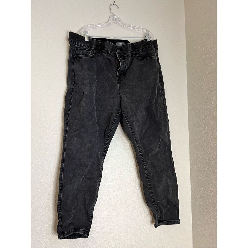 Torrid Womens Jeans Size 26 26r Black Denim Bombshell Skinny Stretch‎ Slimming